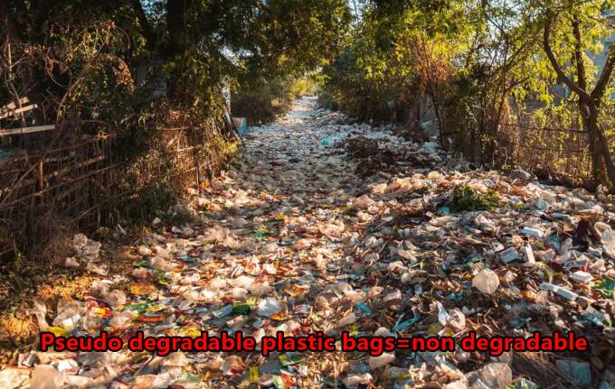 The Difference Between Fully Degradable Plastic Bags And Pseudo Degradable Plastic bags